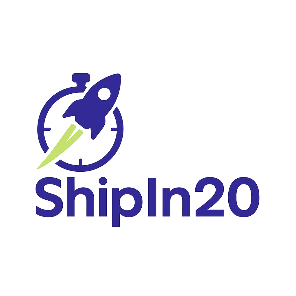 ShipIn20 - Ship in 20 minutes
